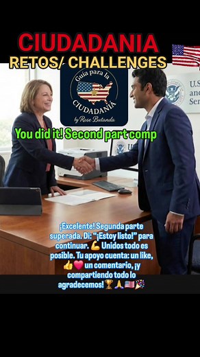 🌟THE UScitizenship interview– PART 2: Moral Conduct, Ethics, and Values N-400 This part is about our choices, our values, and how we live every day. Each question not only tests what we know but reflects our story as immigrants: our struggles, our faith, and our determination. 🏆 Answer confidently: YES or NO.👌 🌟 PRACTICA D ENTREVISTA – Parte 2: Conducta Moral, Ética y Valores 🌟 Esta parte es sobre nuestras decisiones, nuestros valores y la forma en que vivimos cada día. Cada pregunta no sol