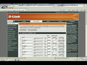 Forwarding Ports on a D-Link Router for an Alnet PC-Based DVR or NVR
