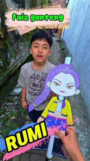 Faiz lihat mang aang nyalain kembang api rumi #trendingshorts