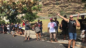 West side pride! A homecoming parade is underway in Waianae for undisputed UFC Featherweight champion Max Holloway. We'll have live team coverage on the fighter's triumphant return tonight at 5 & 6. | Keahi Tucker