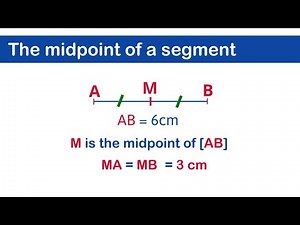 The midpoint of a segment- grade3 - grade 4