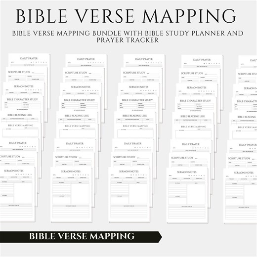 Verse Mapping, Bible Verse Mapping | Bible Reading Plan, Character Study, Bible Study Plan, Bible Verse Plan | Sermon Notes, Faith Journal - Etsy
