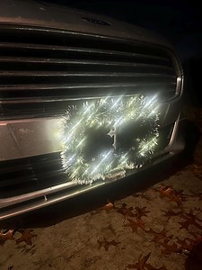 Christmas Wreath Electronic License Plate Boarder. Fairy Light Remote Controlled Weather Proof Car Accessory. - Etsy
