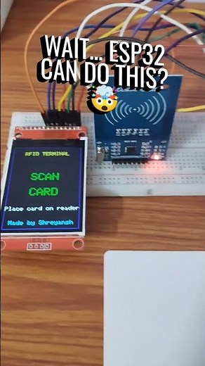 ESP32 Reads Cards?! 🤯 RFID Project. #esp32 #electronic