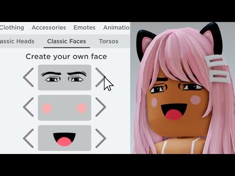YOU CAN CREATE CUSTOM FACES IN ROBLOX 😲