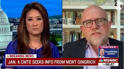 The Jan 6th committee will get a lot out of Newt Gingrich if he testifies. He’s a talker. Rick Wilson explains the more significant implications of Newt’s testimony and how it could impact all Republicans thinking that they are getting away with their crimes on MSNBC. | The Lincoln Project