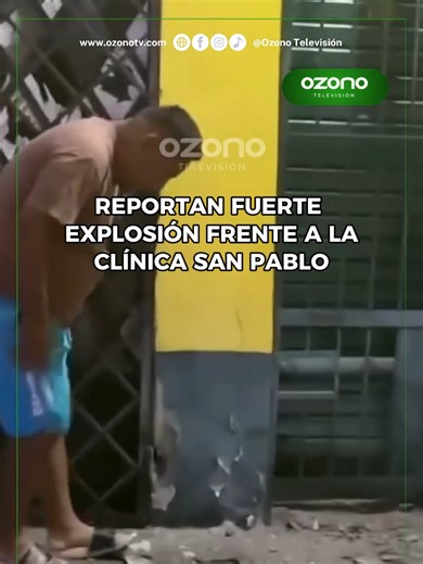 Explosión impactante frente a la clínica San Pablo