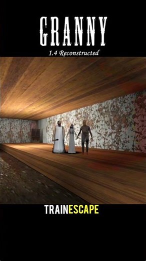 Granny 1.4 Reconstructed Train Escape 😱 #shorts #granny #gaming #gameplay