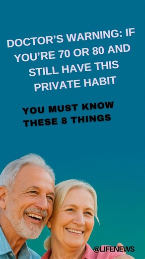 Many seniors still keep certain private habits into their 70s and 80s — but doctors warn that it’s not without important effects on health. Some are surprising benefits, while others are risks you should never ignore. In this video, you’ll discover the 8 things every senior must know if they continue this habit later in life. ✨ What you’ll learn: ⚠️ Possible health risks most seniors overlook 💪 Surprising benefits for energy & circulation 🧠 How it may affect memory & mental health ❤️ Connectio