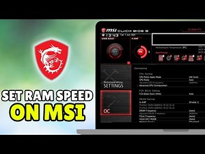 How To Set RAM Speed on MSI Motherboard - Set RAM Speed and XMP in BIOS