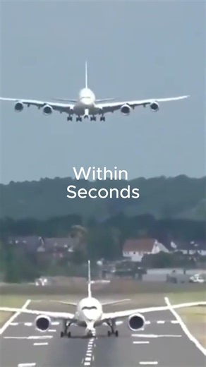 Simultaneous take off and landing#airbus #aviation #aviationlovers #airplane #airport #civilaviation