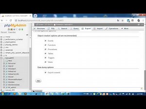 PHPMYADMIN | How to export database with store procedure and view with phpmysql?