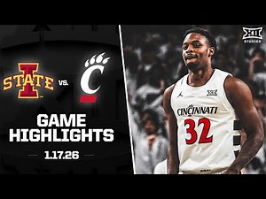 #2 Iowa State vs. Cincinnati Game Highlights | 2025-26 Big 12 Men's Basketball