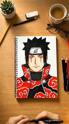 itachi uchiha drawing 😀#art #drawing #itachiuchiha