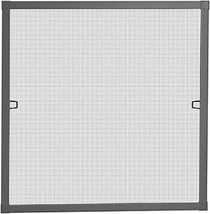 Schellenberg 70031 Insektenschutz Fenster Plus, Fliegengitter Fenster mit Alurahmen, 100 x 120 cm, Anthrazit