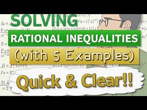 Grade 11 Math Unit-2 Solving Rational Inequalities — With 5 Examples! #solve #rational #inequality