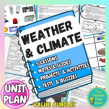 Earth Science Interactive Notebook - Weather Unit Bundle