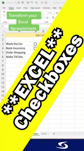How to Create a Todo List with Checkboxes in Excel