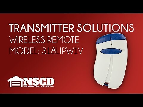 Transmitter Solutions Stingray 318LIPW1V Garage Door Opener Visor Sized Remote