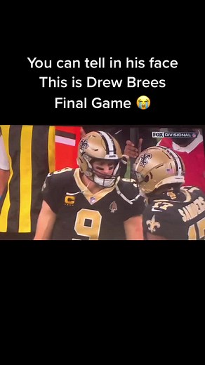 Drew Brees Final Game Emotional Moment