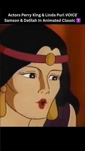 Actors Perry King & Linda Purl VOICE Samson & Delilah In Animated Classic ✝️ #shorts #god #religion