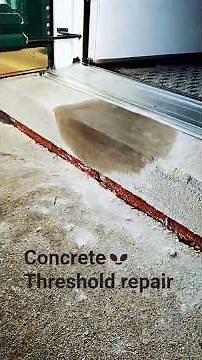 How to repair concrete threshold or any concrete project#concreterepair #handyman#threshold#diy