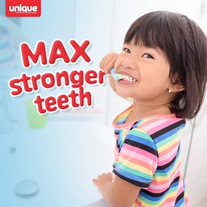 Pag UNIQUE toothpaste ang gamit, sure alaga ang ngipin! 👍🏻 With its maximum fluoride protection, teeth ay protected from cavities! Buy now at the nearest grocery stores and supermarkets! 🛒 | Unique Toothpaste