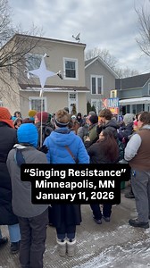 A new group to mobilize singers into direct action in Minneapolis has been formed. It’s called “Singing Resistance.” The first singing vigil was held on Sunday, Jan. 11, 2026 in the Phillips neighborhood of Minneapolis, MN. Nearly 300 singers showed up to march and serenade areas of the city that have been highly impacted by ICE. Stay tuned for more as the group establishes a social media presence and more events pop up. #minneapolis #minneapolismn #onlyinmn #minneapolisminnesota #twincities | K