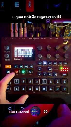 Liquid DnB on Digitakt 2 ⚡ Pattern Tutorial