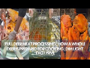 Full Deer Meat Processing | How a Whole Deer is Prepared for Cooking | Dim Light Exclusive