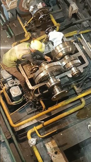 Top view of Hydraulic coupling of Boiler Feed Pump # BFP # Shorts # Short