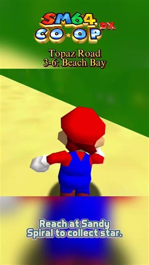Super Mario 64 Topaz Road OMM: 3-6 Beach Bay #SandySpiral