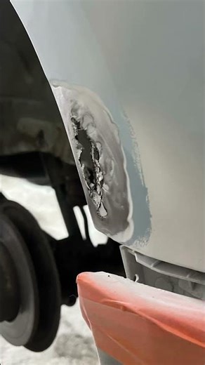 VW Caddy rear quarter repair