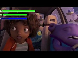 Home (2015) Gorg Raid Scene with healthbars