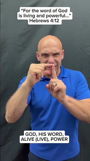 ASL Verse of the day hebrews 4:12 #SignWithJP #ASL #SignLanguage #Bible