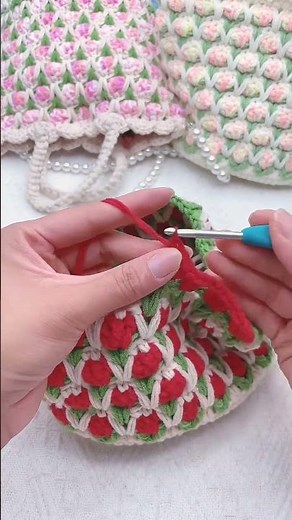 Tulip crochet bag tutorial in Channel#crochetbagtutorial #crochetbag #flowerbag