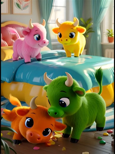 So Cute Baby Animals Playing on Bed 🛏️🛏️🛏️😍😍😍😍 Kids fun time 😎😍😍 3D cartoon animation Fun for kids 👶✨ #kidslearning #3danimation #cartoon #ukfyp #usafyp