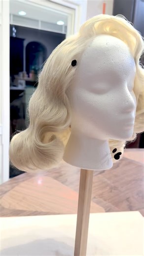 My bajillionth attempt! 😂 seriously, styling wigs is not for the weak. It’s still not as smooth as I’d like it to be, but for the time crunch I’m on — it’ll do! . . #wig #vintagehair #pinup #burlesque #hairstyle | BrittanyJean