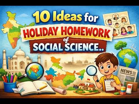 Holiday Homework Ideas (SST) | Top 10 Easy Projects #social #project #education #homework #holidayhw