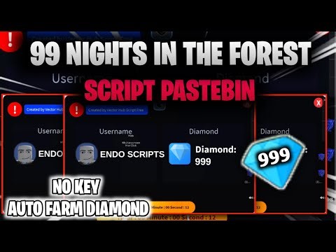 🌋99 NIGHTS IN THE FOREST *NO KEY* SCRIPT - AUTO FARM DIAMOND INSTANTLY