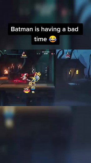 Batman Struggles in a Broken Multiversus Map