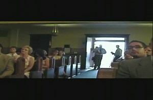 Sweet wedding entrance.