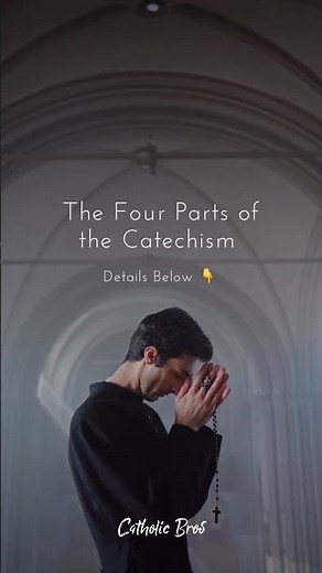 The Four Parts of The Catechism of the Catholic Church. See description for details. #catholicfaith