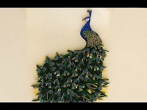 paper quilling peacock