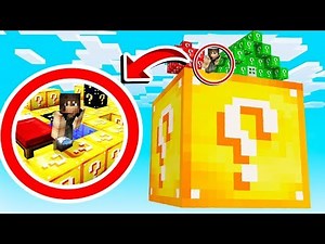 SURVIVRE COINCÉ DANS UN LUCKY BLOCK GÉANT - Défis minecraft #4