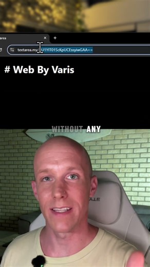 one html file. zero backend. text editor inside a url 🤯