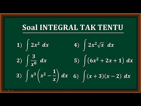 Kumpulan soal-soal integral tak tentu