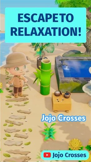 🏖️ ACNH Beach Spa Build! Ultimate Small Design Idea for Filler Areas #shorts #acnh #animalcrossing