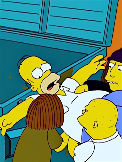 Homer gets thrown into the trash can and jokingly calls himself "Trash Man."#movie