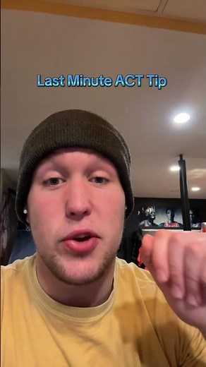 Last Minute ACT Tip! Watch this if you're taking the ACT soon! #act #actprep #acttest #collegeprep